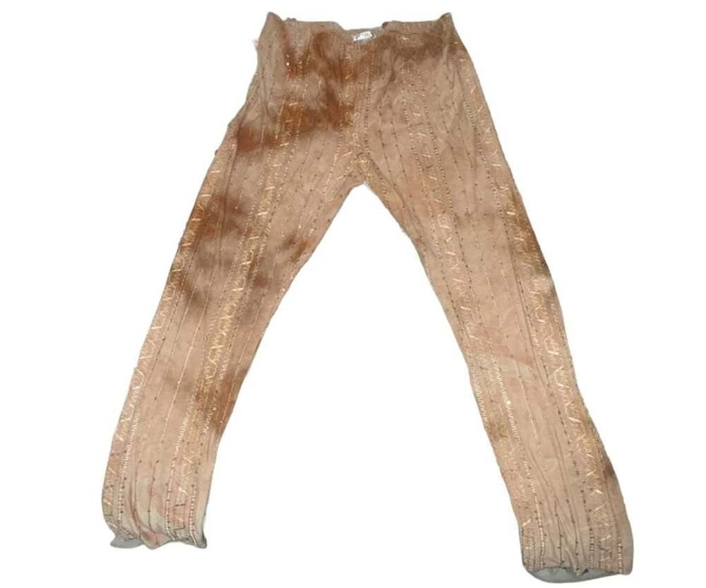 Venus Brown Tie-Dye Sequin Embellished Leggings
